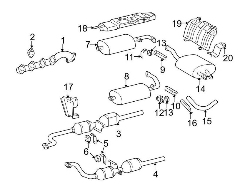 Mercedes Exhaust Hanger 3814920082